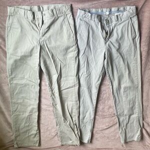 Lot of 2 Izod Tan Chinos Classic Style